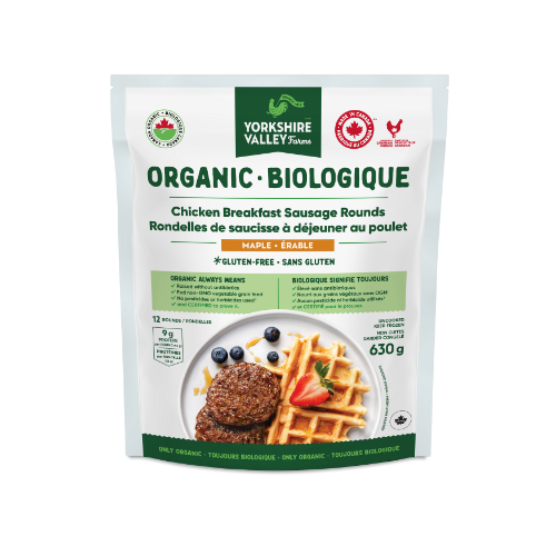 Organic Chicken Breakfast Sausage Rounds - Maple