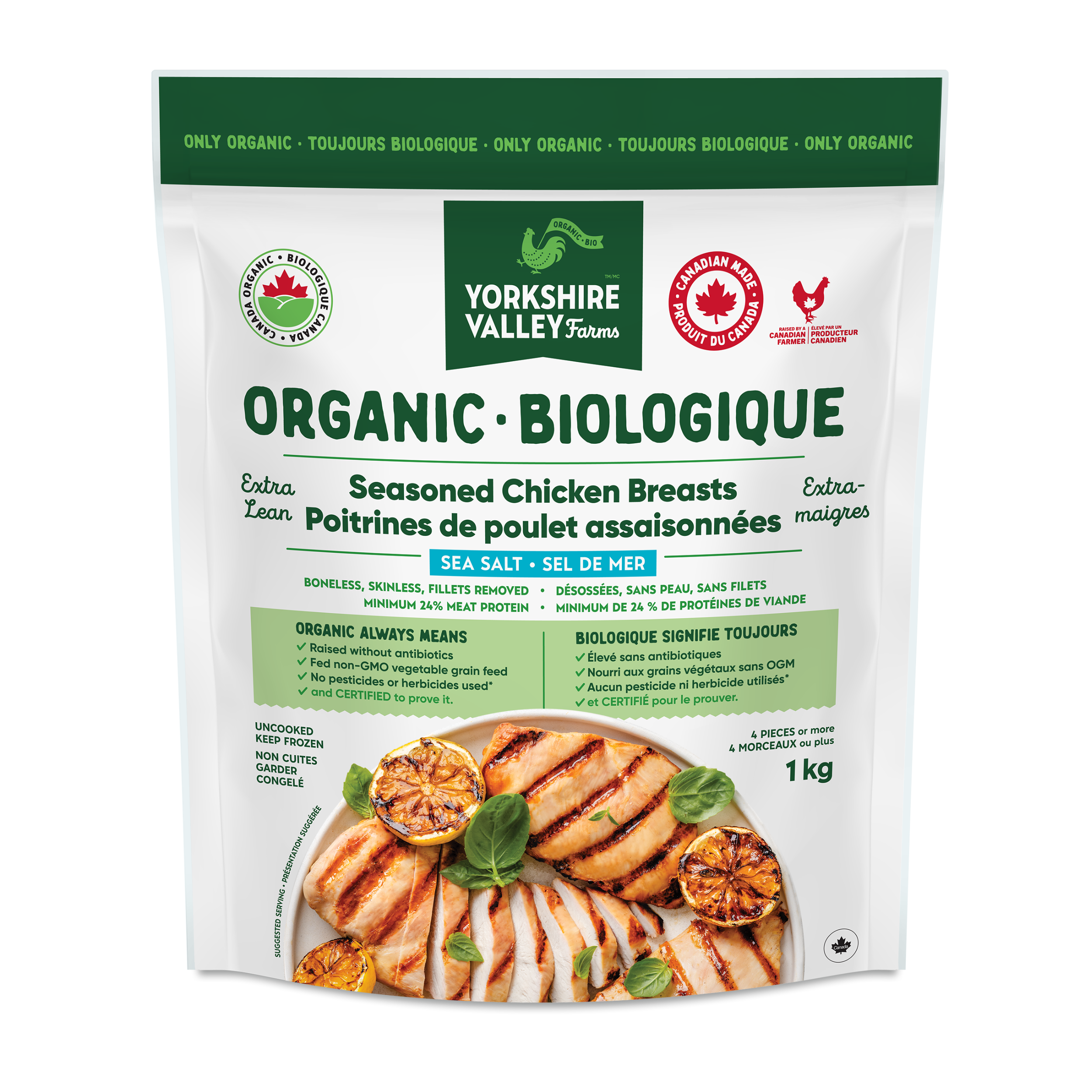 Organic Chicken Breasts (Seasoned)