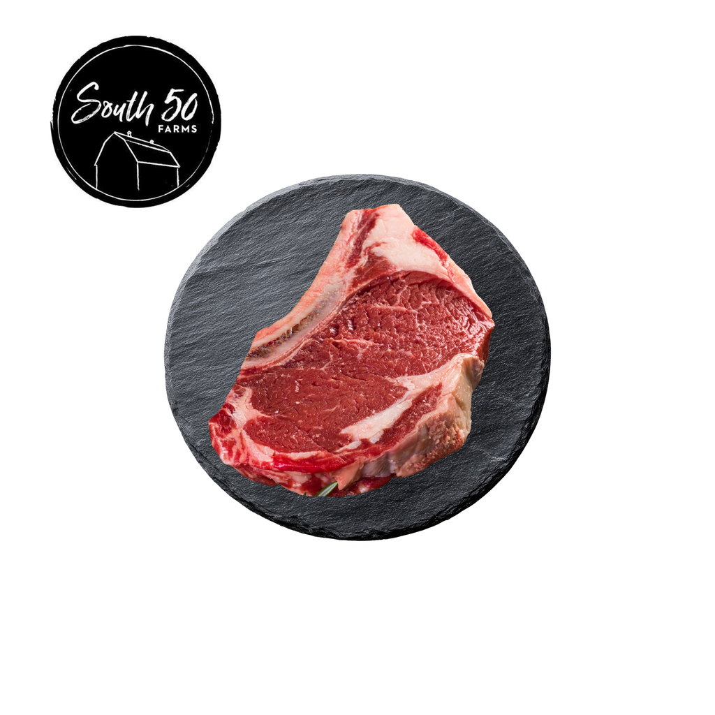 Bifteck de faux-filet nourri à l'herbe élevé en Ontario, avec os 325 - 540 g