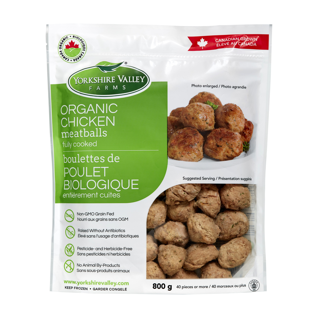Organic Fully Cooked Chicken Meatballs, 800g